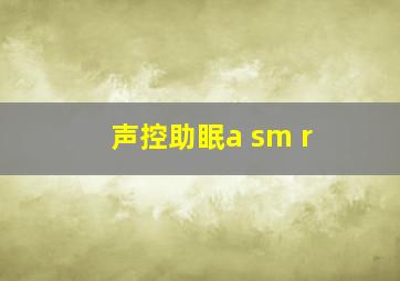 声控助眠a sm r